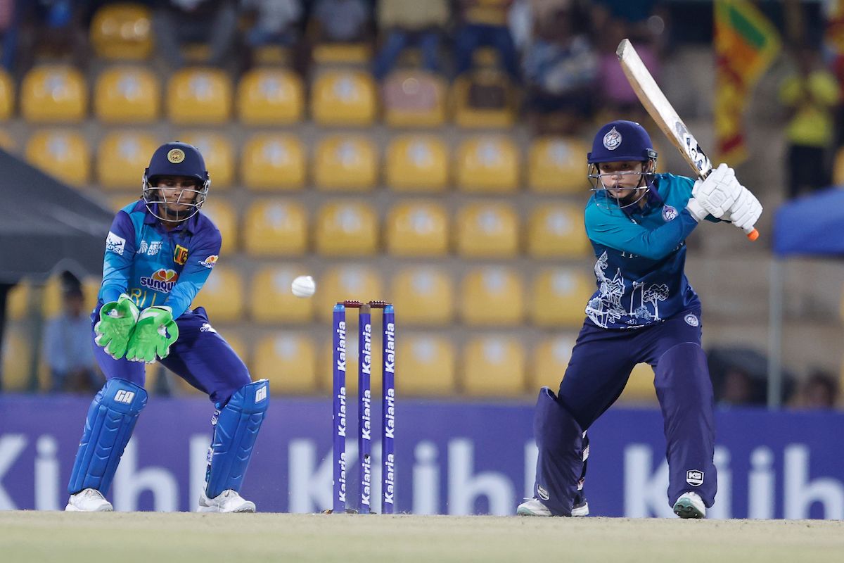 Nannapat Koncharoenkai was the only Thailand batter offering resistance