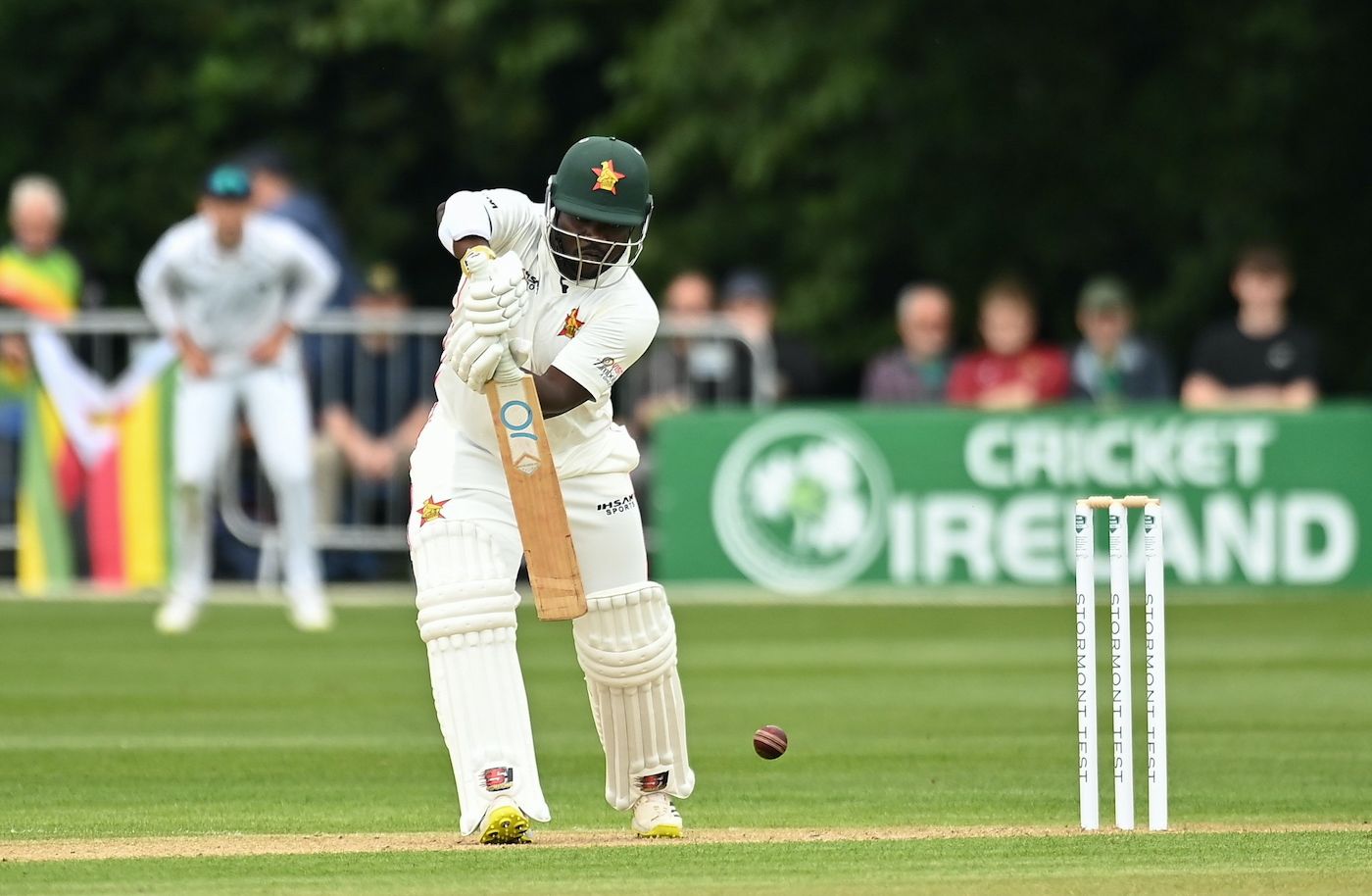 Prince Masvaure went into lunch unbeaten on 35