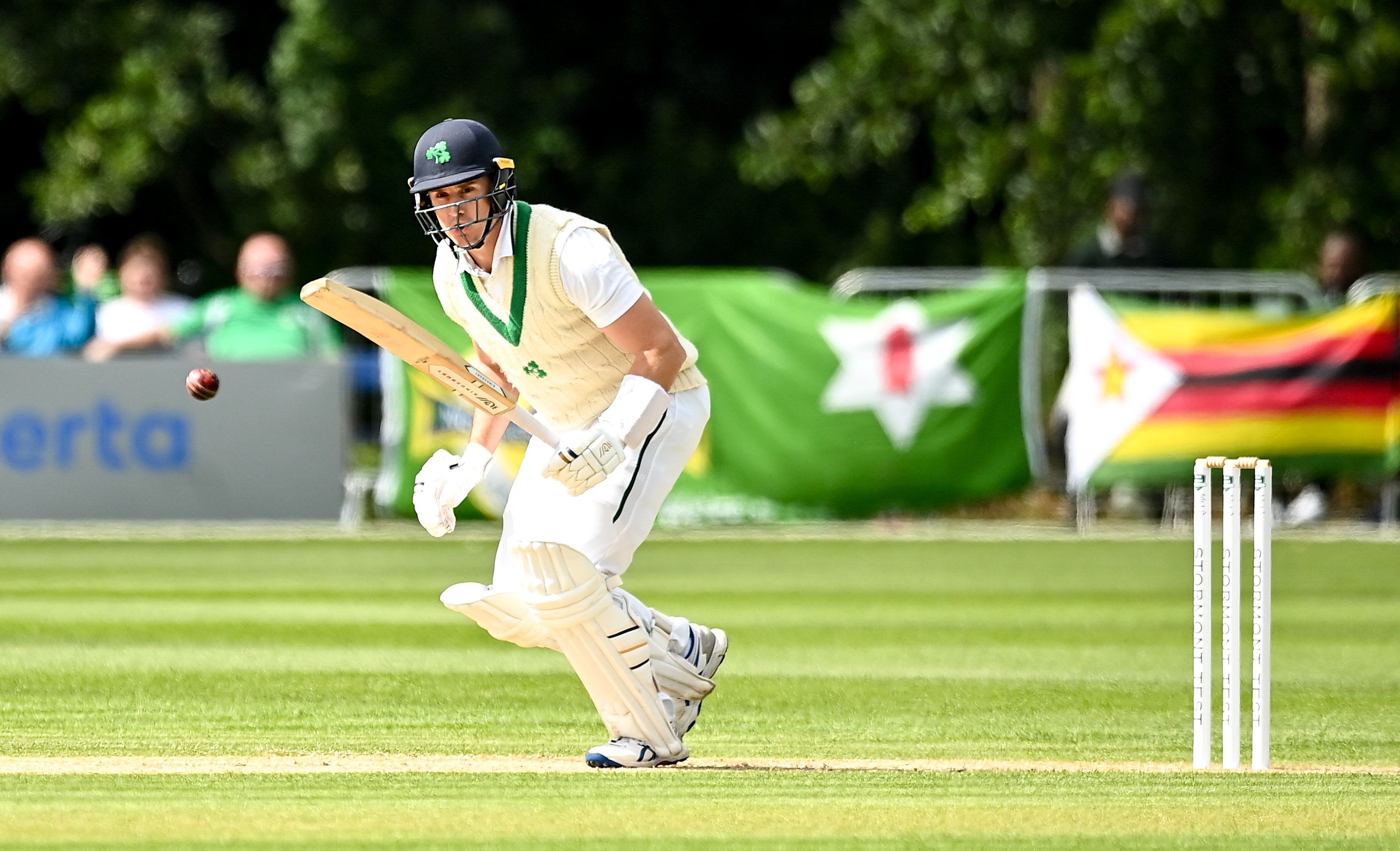 Peter Moor posted his highest Test score for Ireland