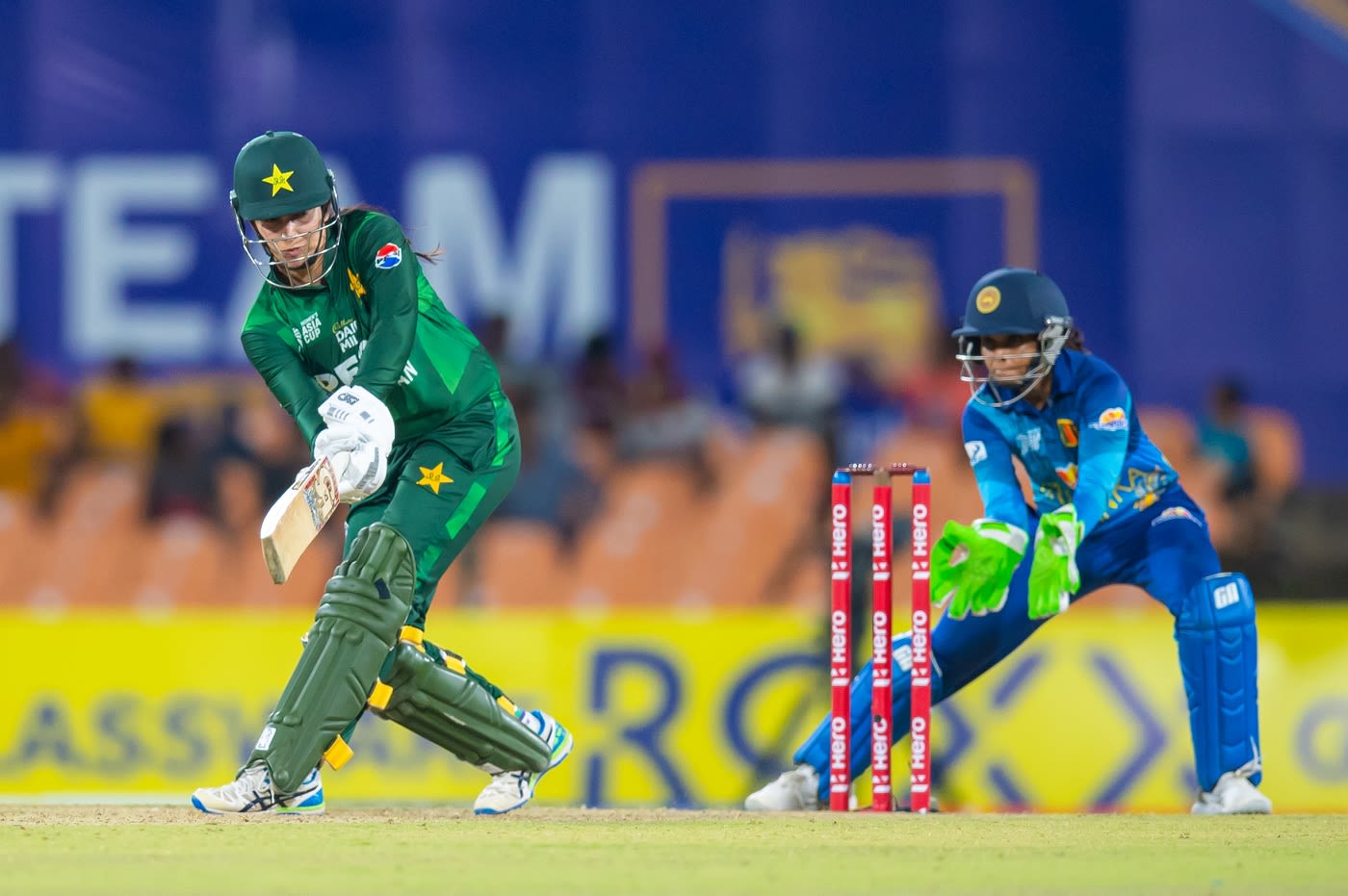 Aliya Riaz struck an unbeaten 16 off 15 to help Pakistan end their innings well