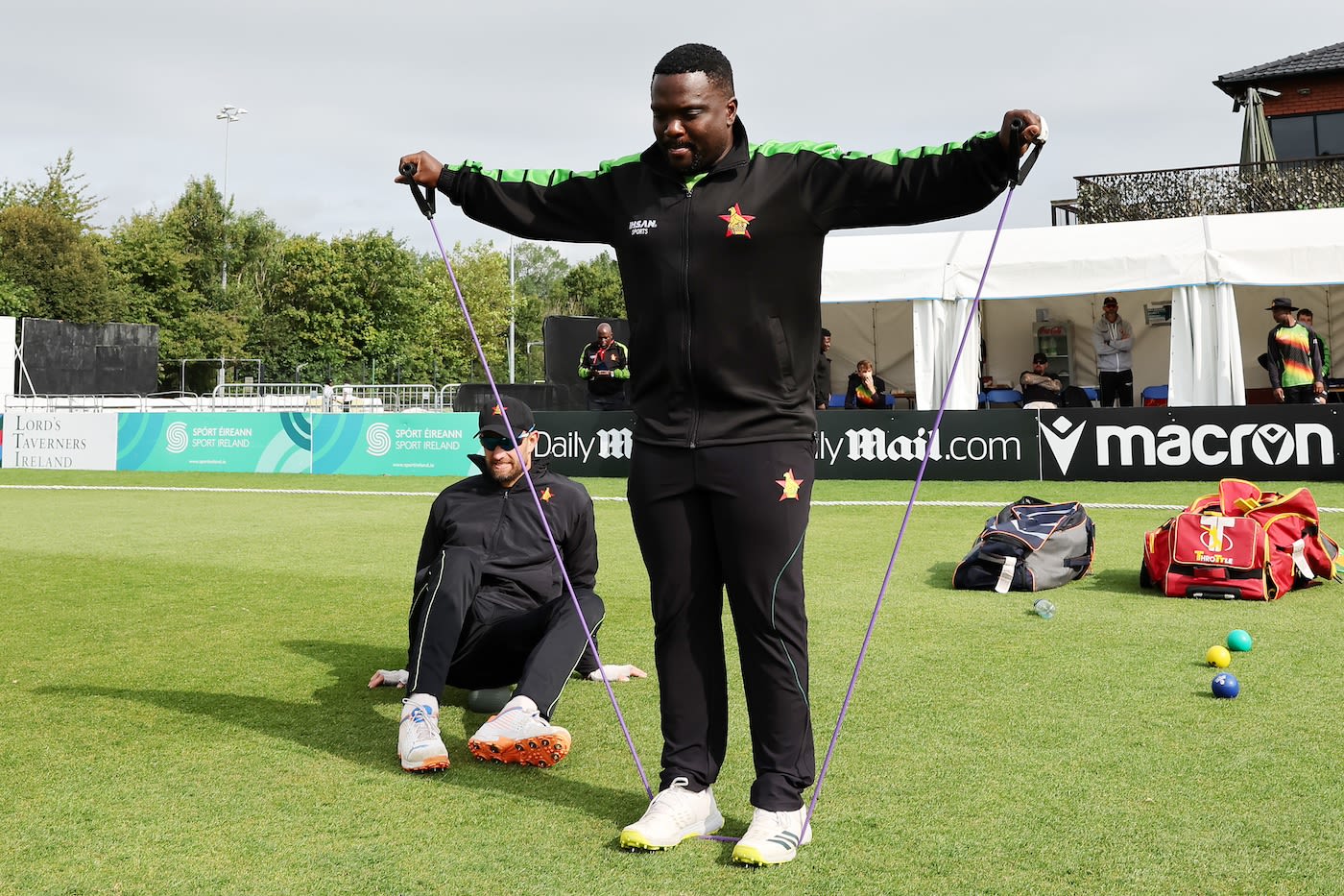 Prince Masvaure warms up