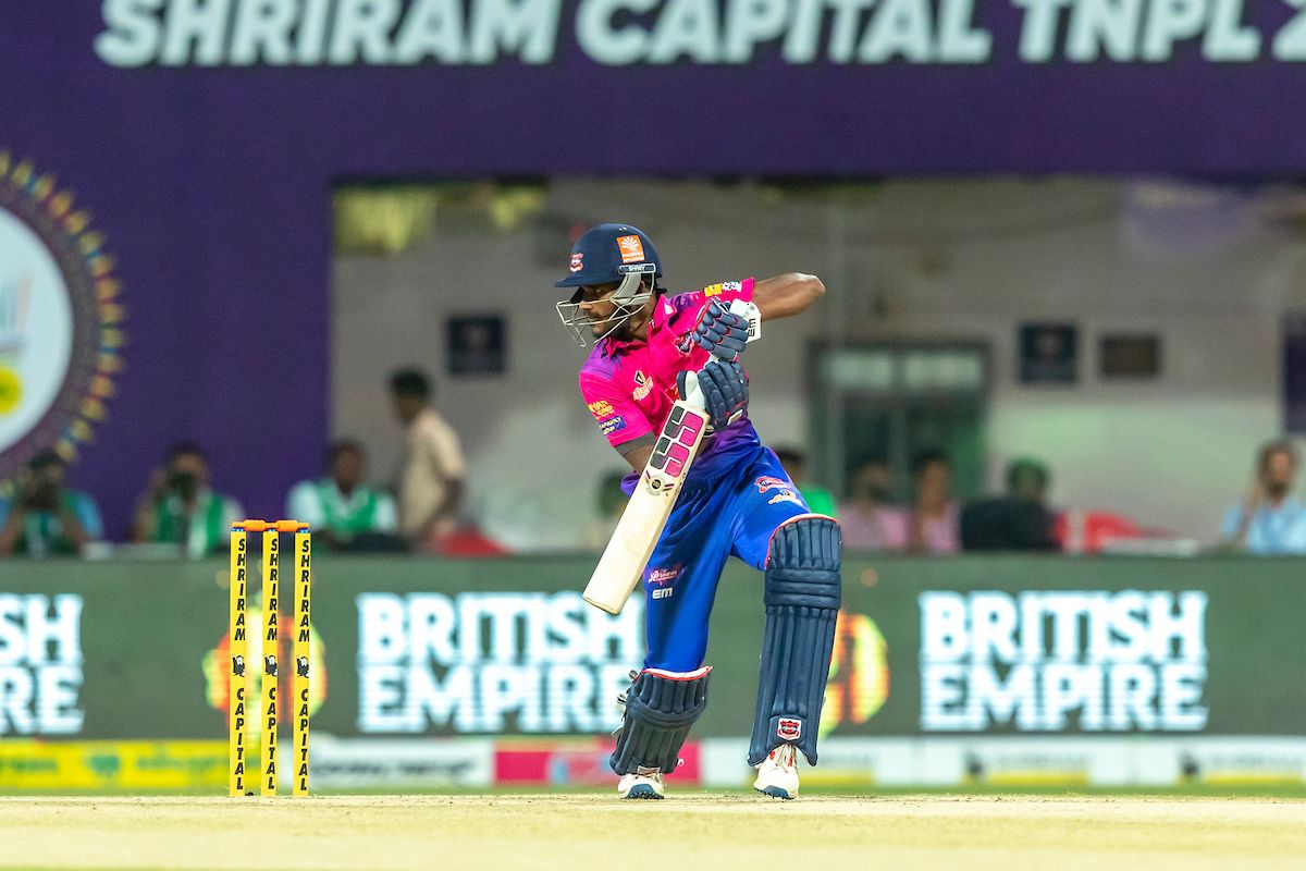 Amit Sathvik scored a quick half-century after getting off to a slow start