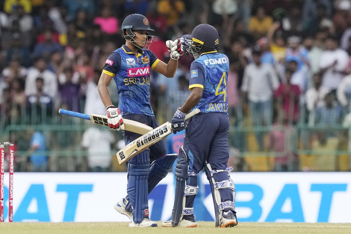 Dunith Wellalage and Akila Dananjaya provided the rearguard with a 46-run stand off 39 balls