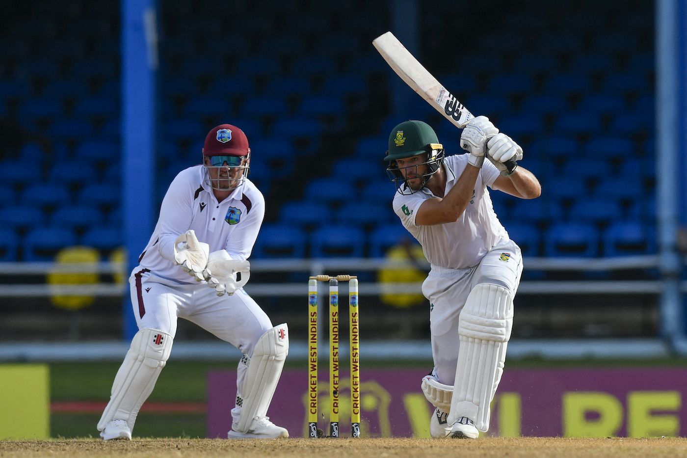 Wiaan Mulder troubled West Indies late in the day