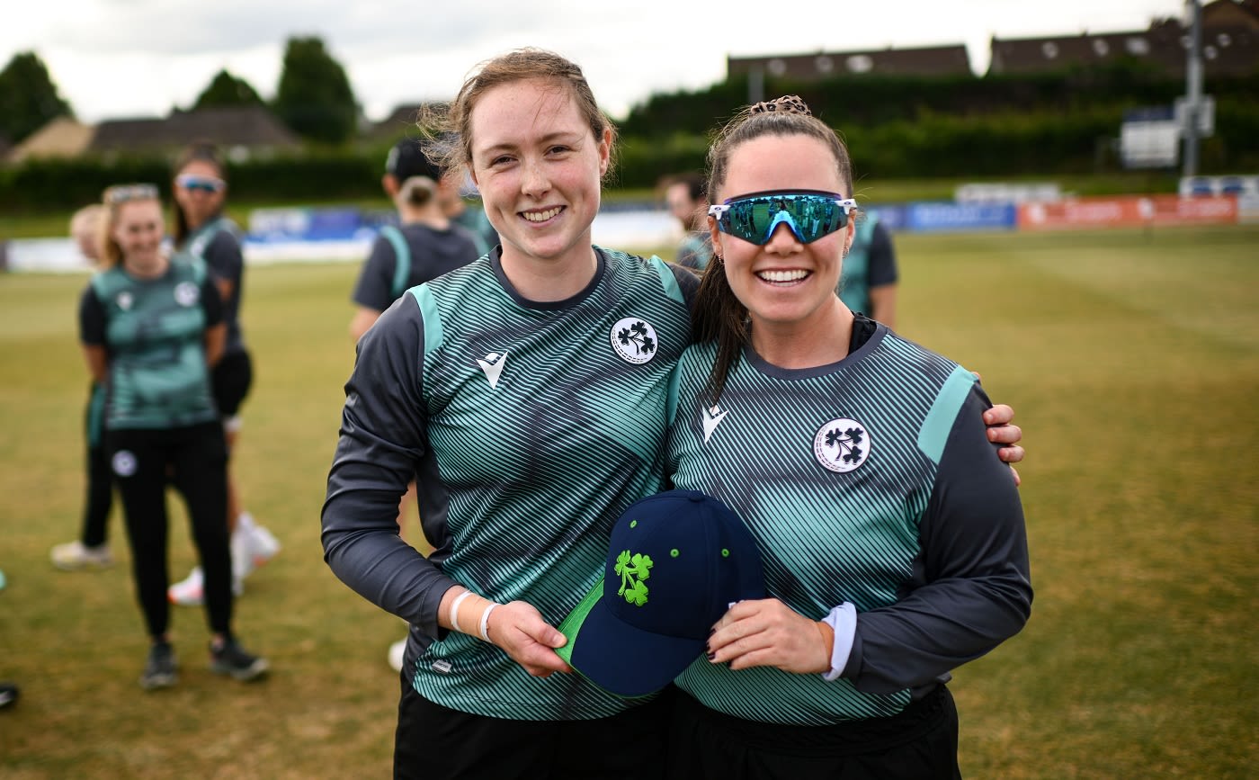 Christina Coulter Reilly was handed her debut cap by Laura Delany
