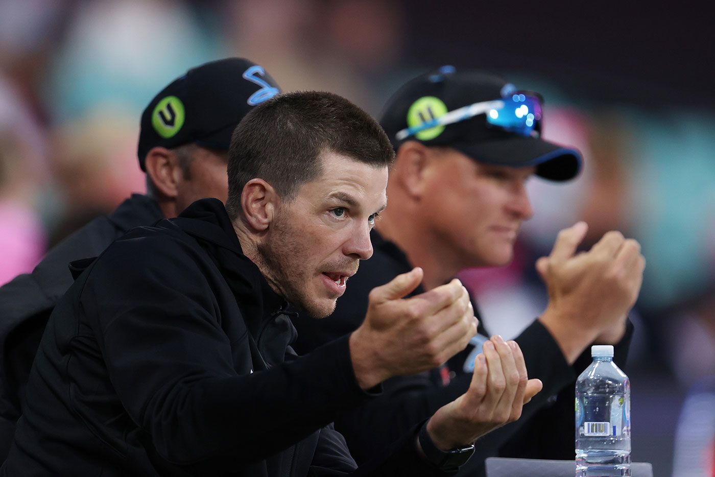 Tim Paine in the dugout