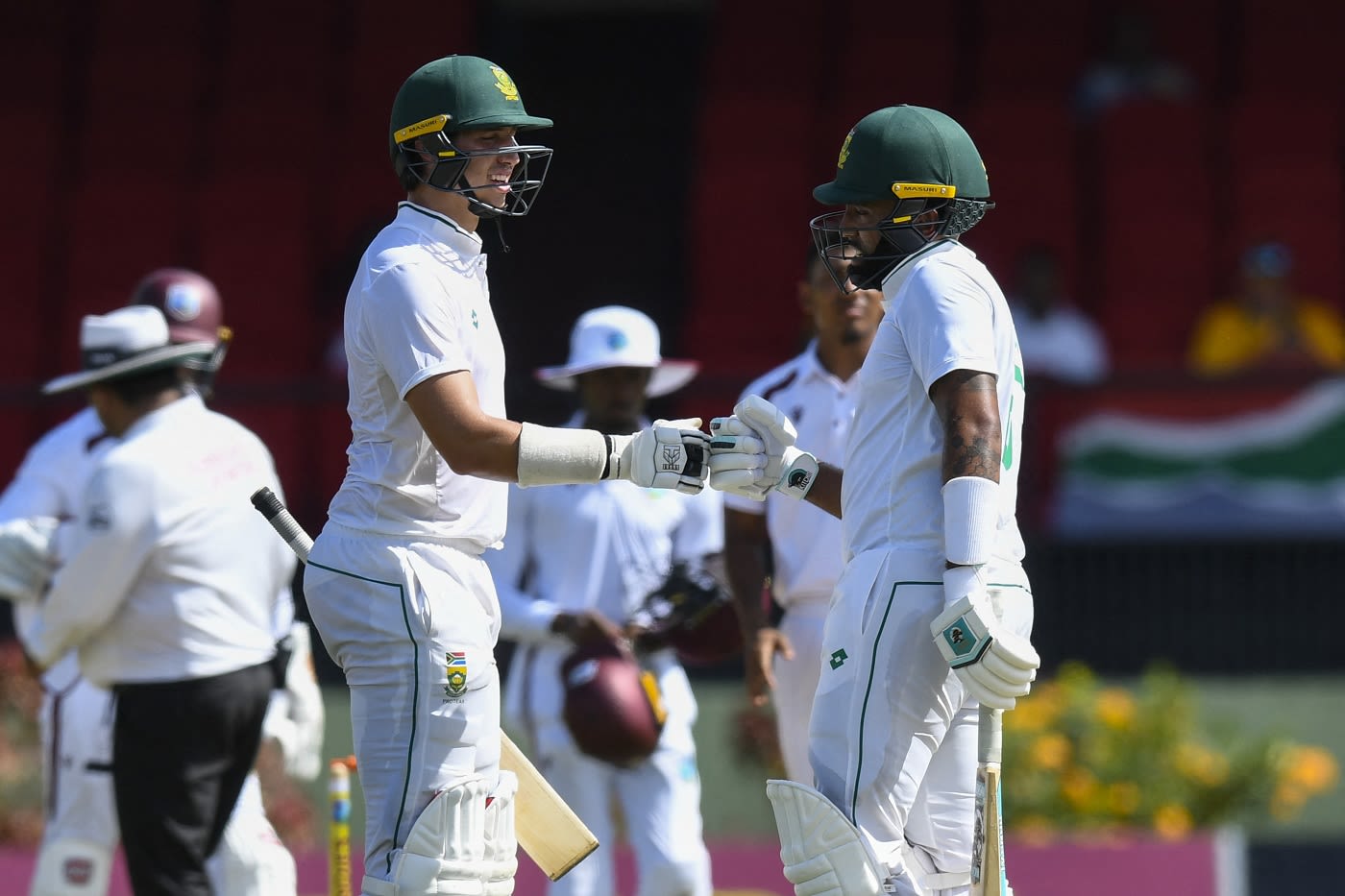 Nandre Burger and Dane Piedt added 63 for the final wicket