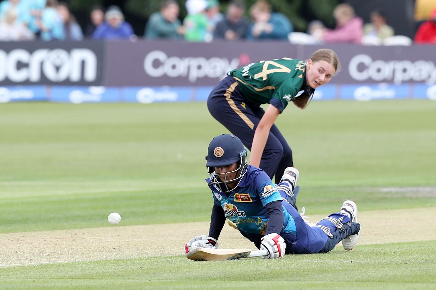 Vishmi Gunaratne made 101 while Alice Tector took a wicket on debut