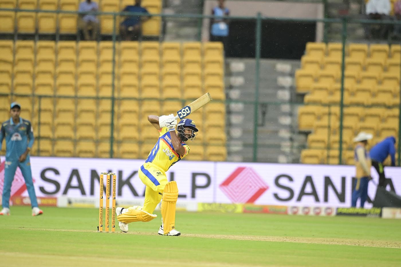 Jagadeesha Suchith made a 13-ball 40 with two fours and four sixes