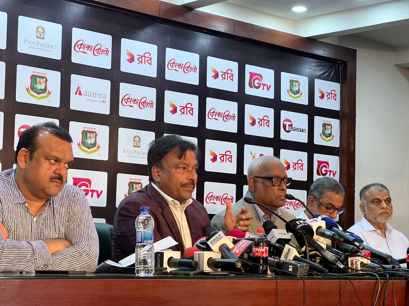 New BCB president Faruque Ahmed address the media