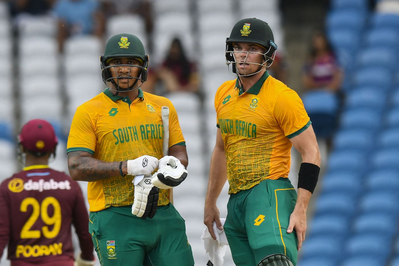 Patrick Kruger and Tristan Stubbs added 71 off 50 balls for the sixth wicket