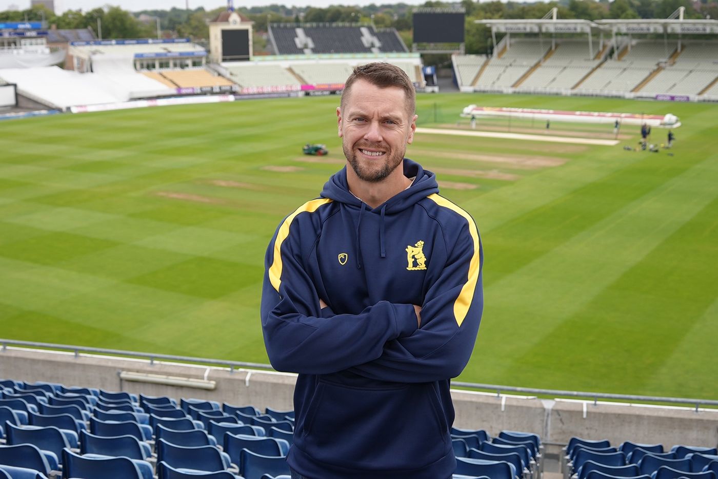 Ali Maiden poses for a photo at Edgbaston