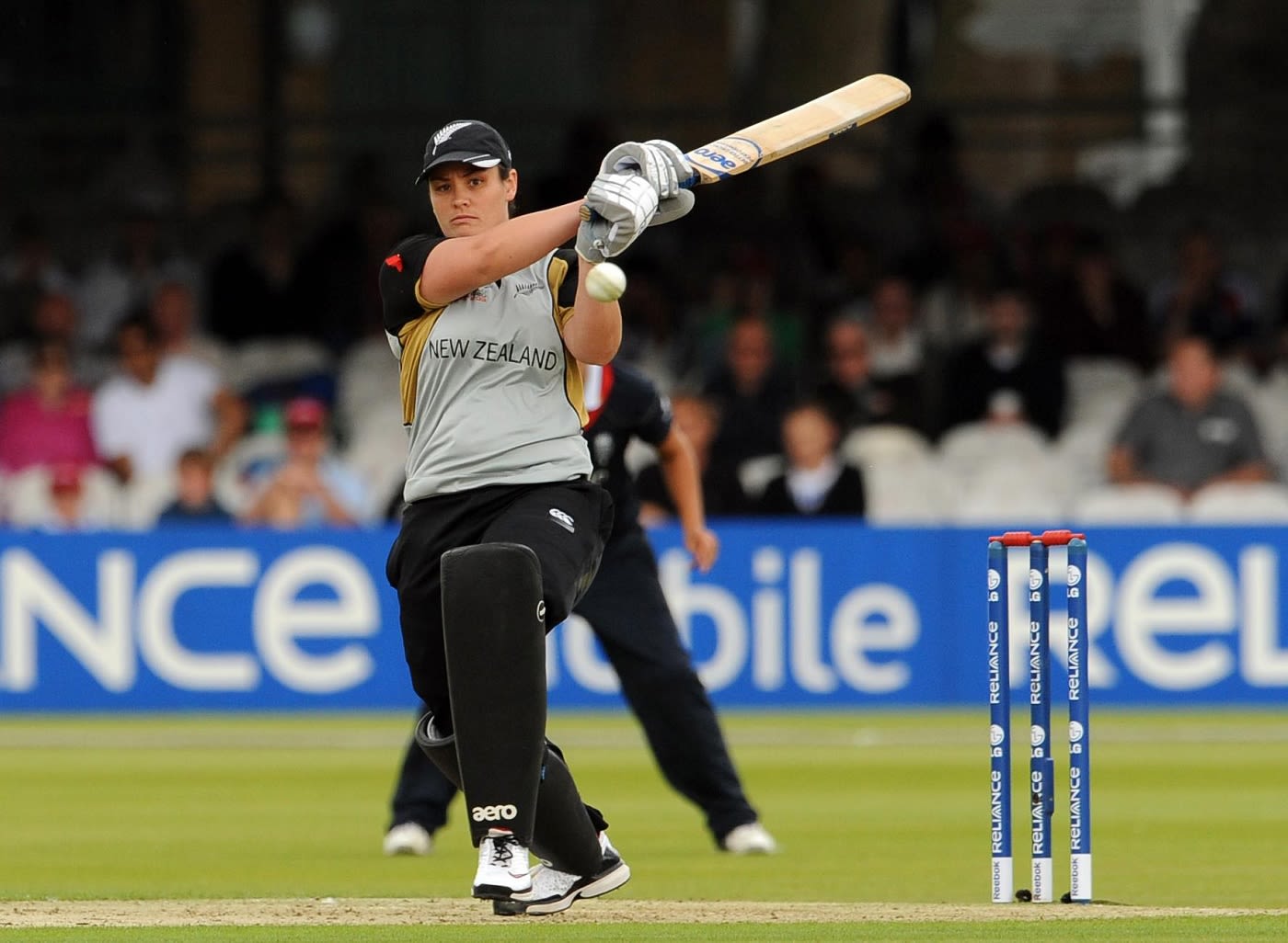 Sarah Tsukigawa in action during the 2009 Women's T20 World Cup final