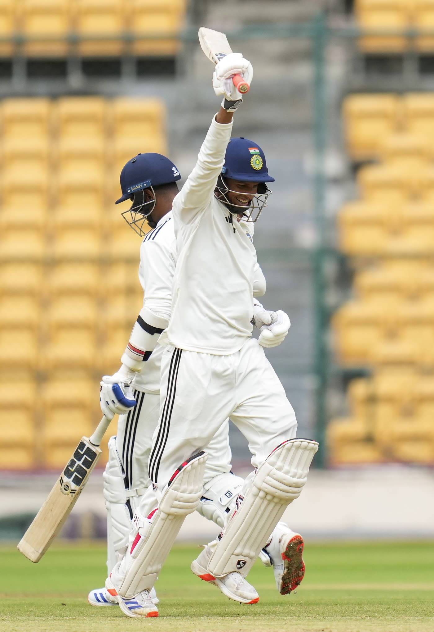 Navdeep Saini scored his second first-class half-century