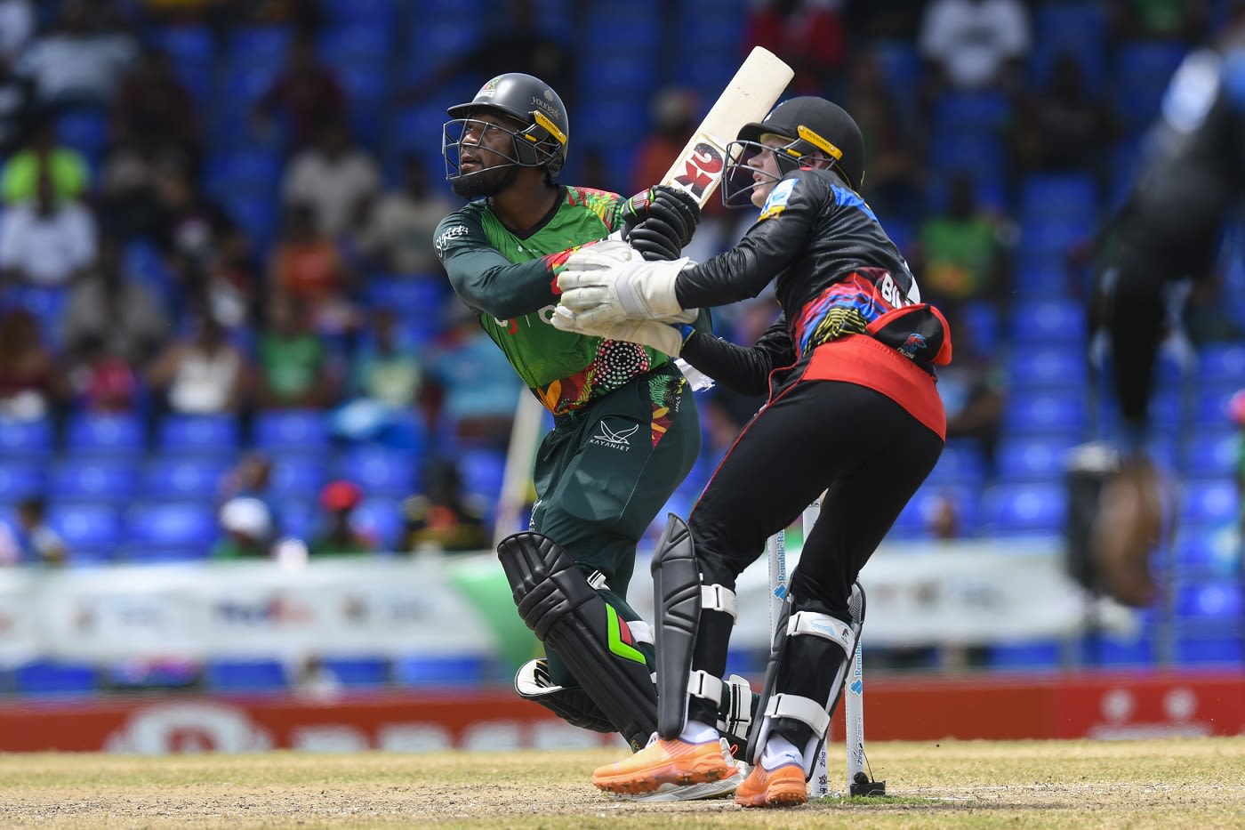 Mikyle Louis struck a superb fifty in front of his family