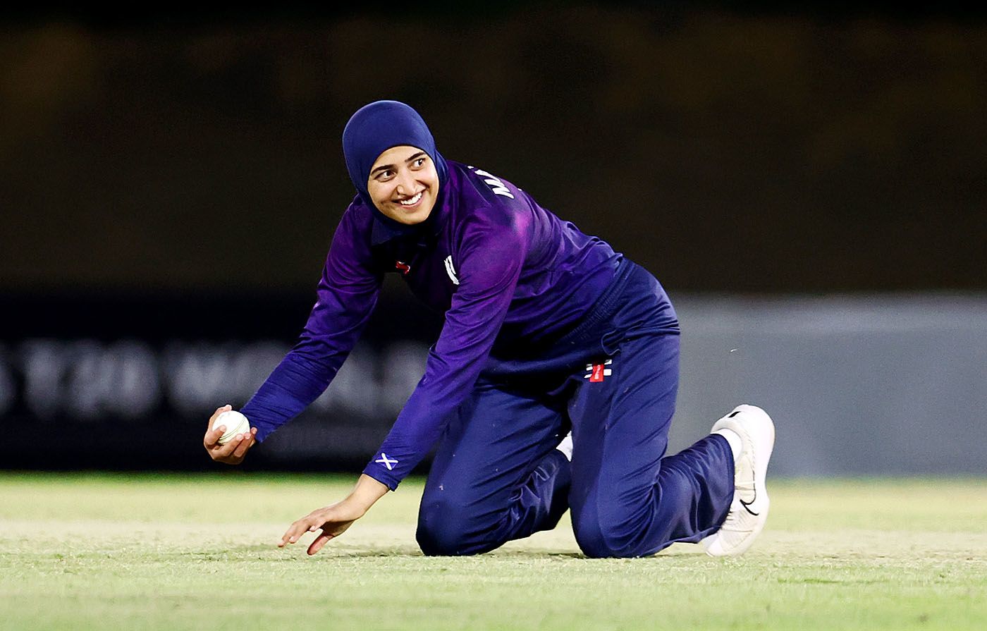 Abtaha Maqsood celebrates a wicket