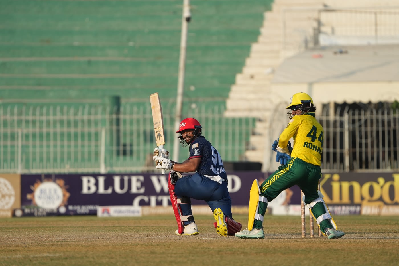 Muhammad Akhlaq scored 52 at better than a run a ball