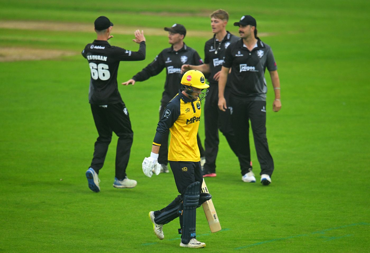 Alfie Ogborne removed Tom Bevan first-ball