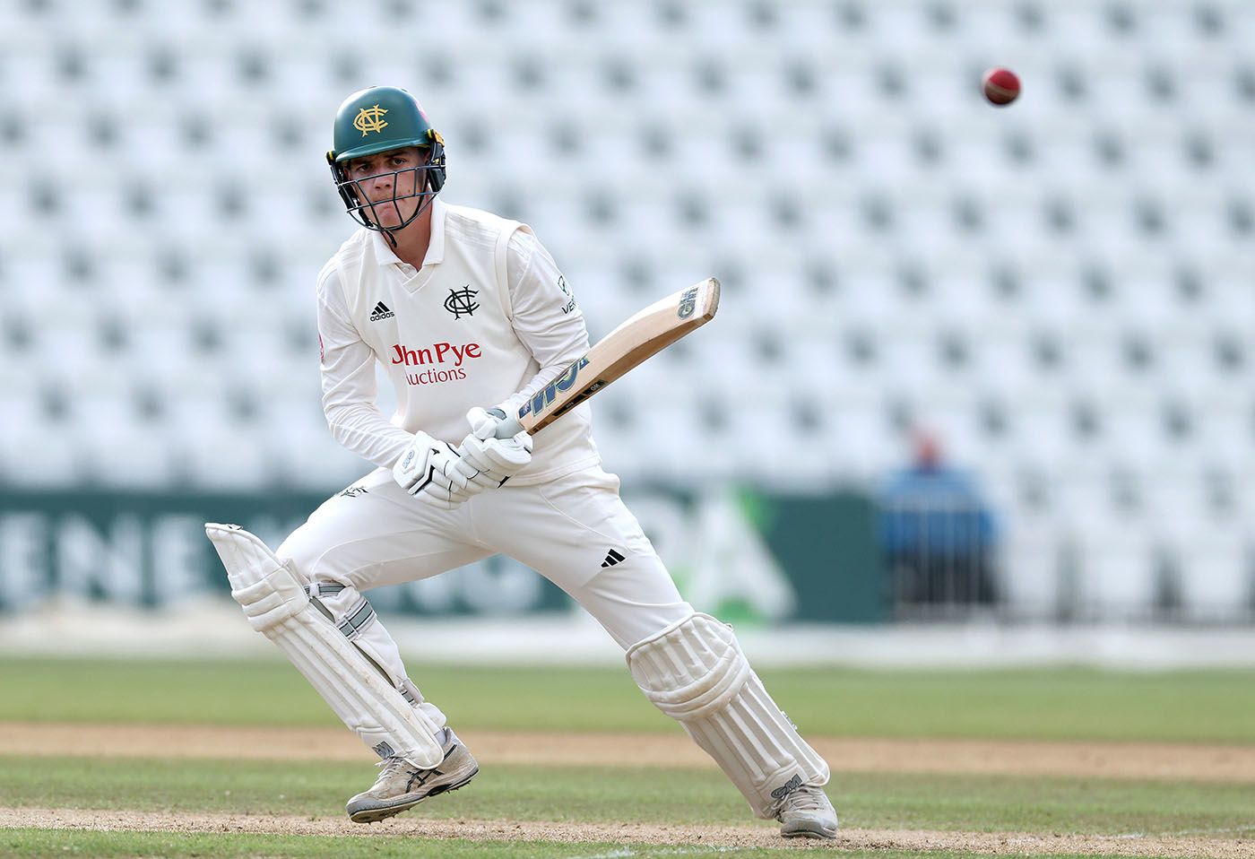 Freddie McCann on his way to a century