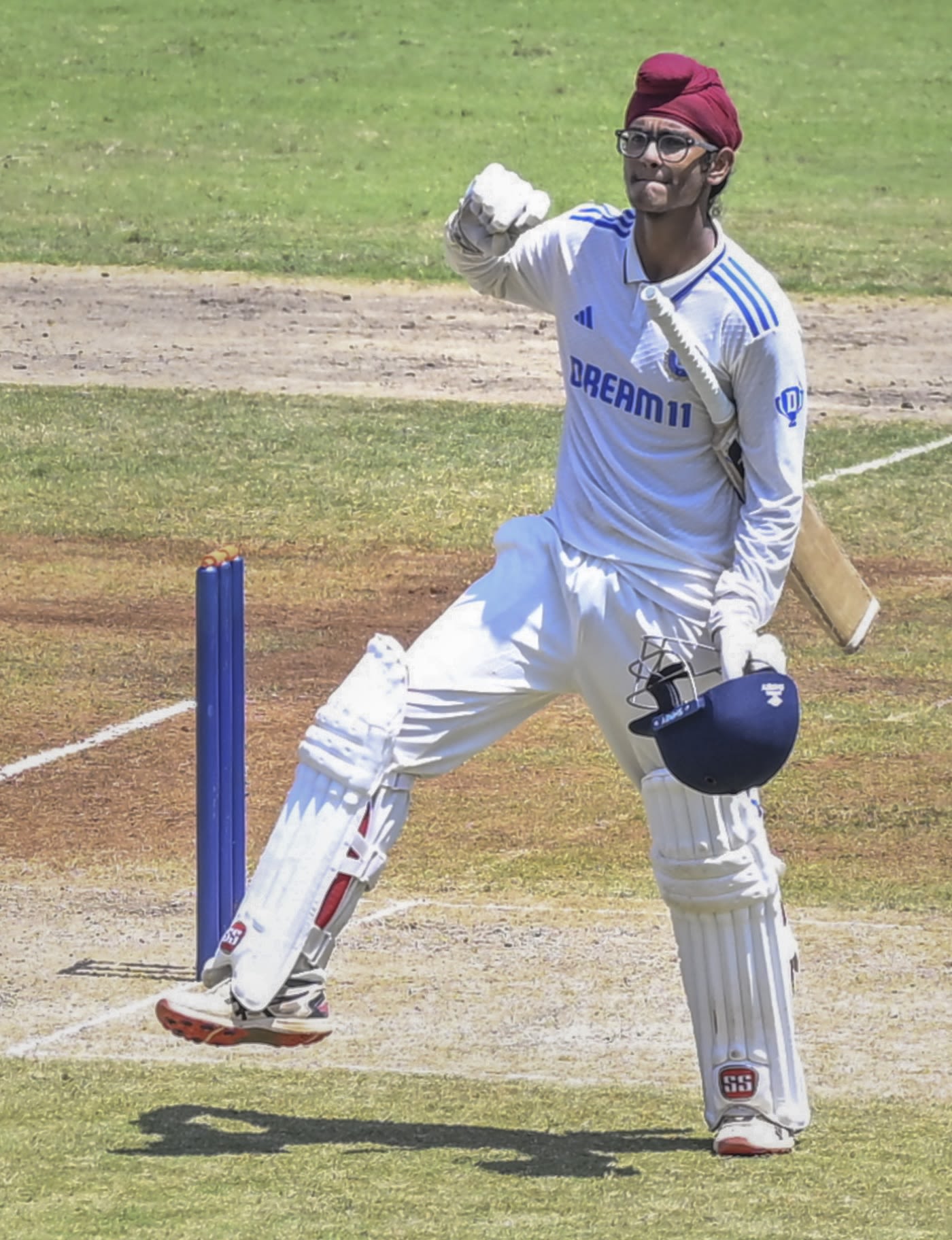 Harvansh Singh Pangalia celebrates his century