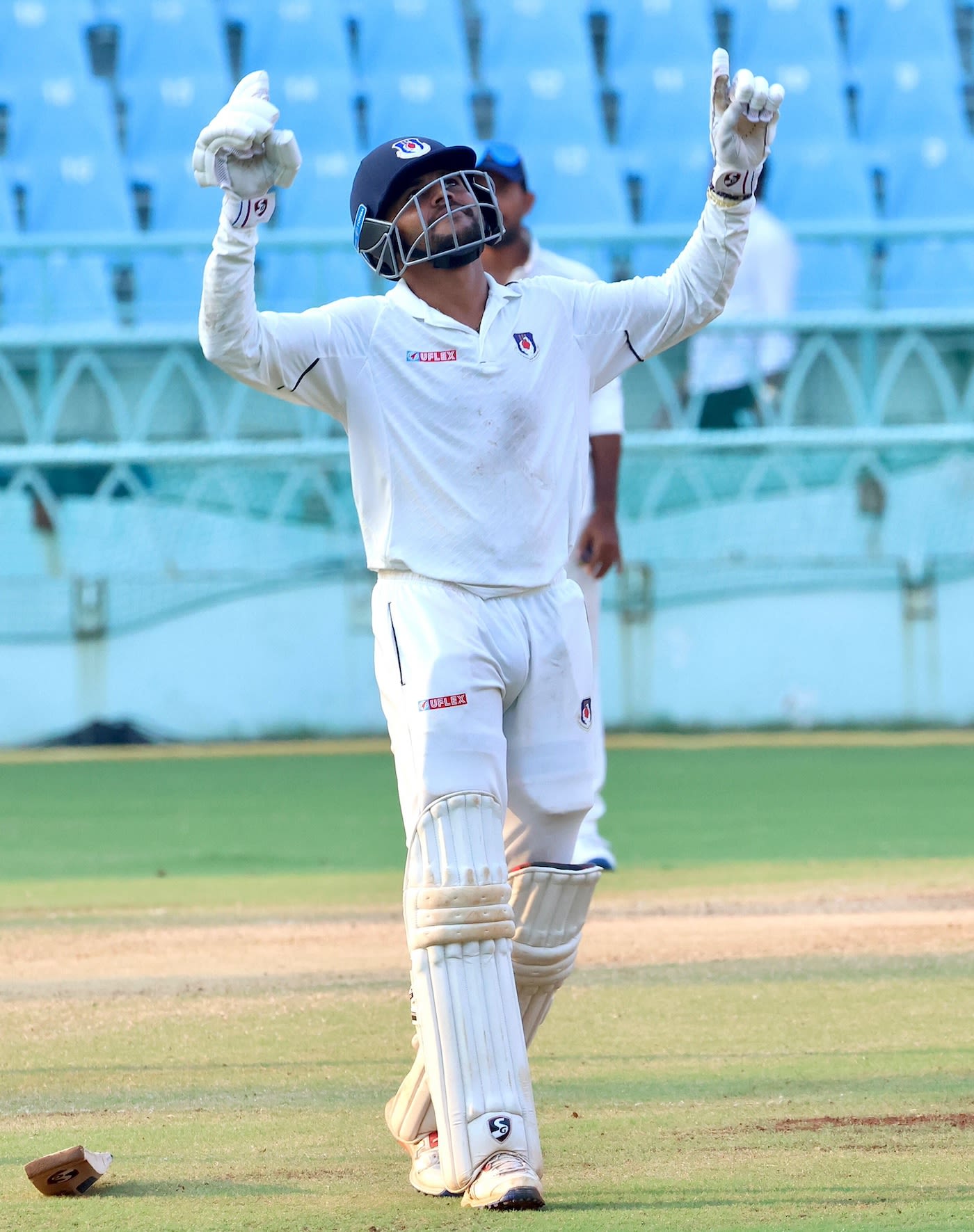 Priyam Garg hit an unbeaten century to help Uttar Pradesh earn a point