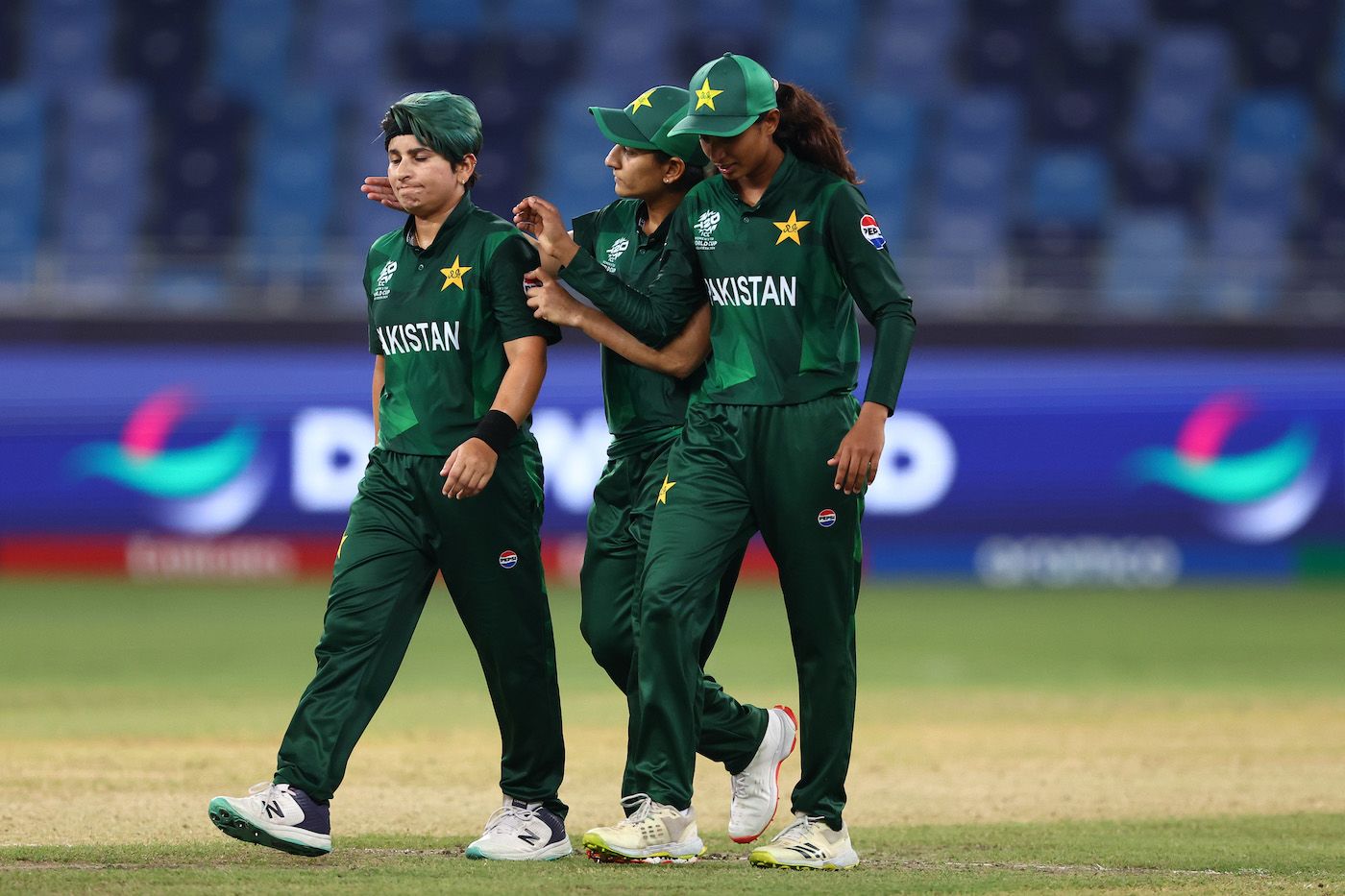 Multiple catches were dropped off Nida Dar's bowling