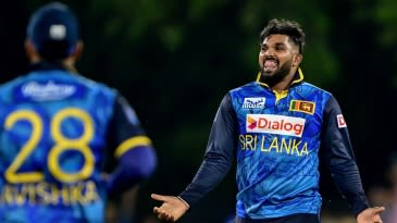 Hasaranga ruled out of NZ ODIs with hamstring injury; Hemantha called up