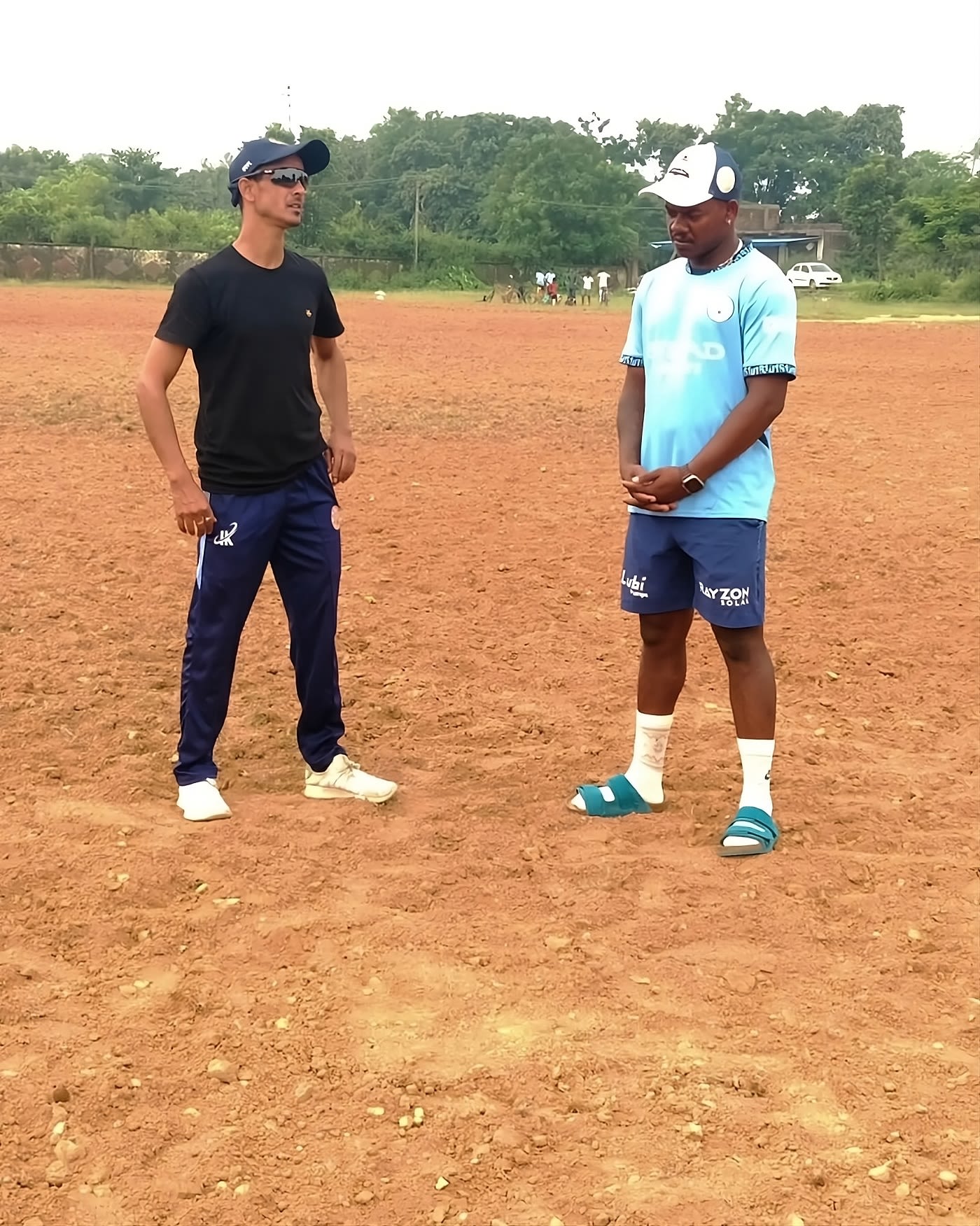 Robin Minz with his coach Asif Haque
