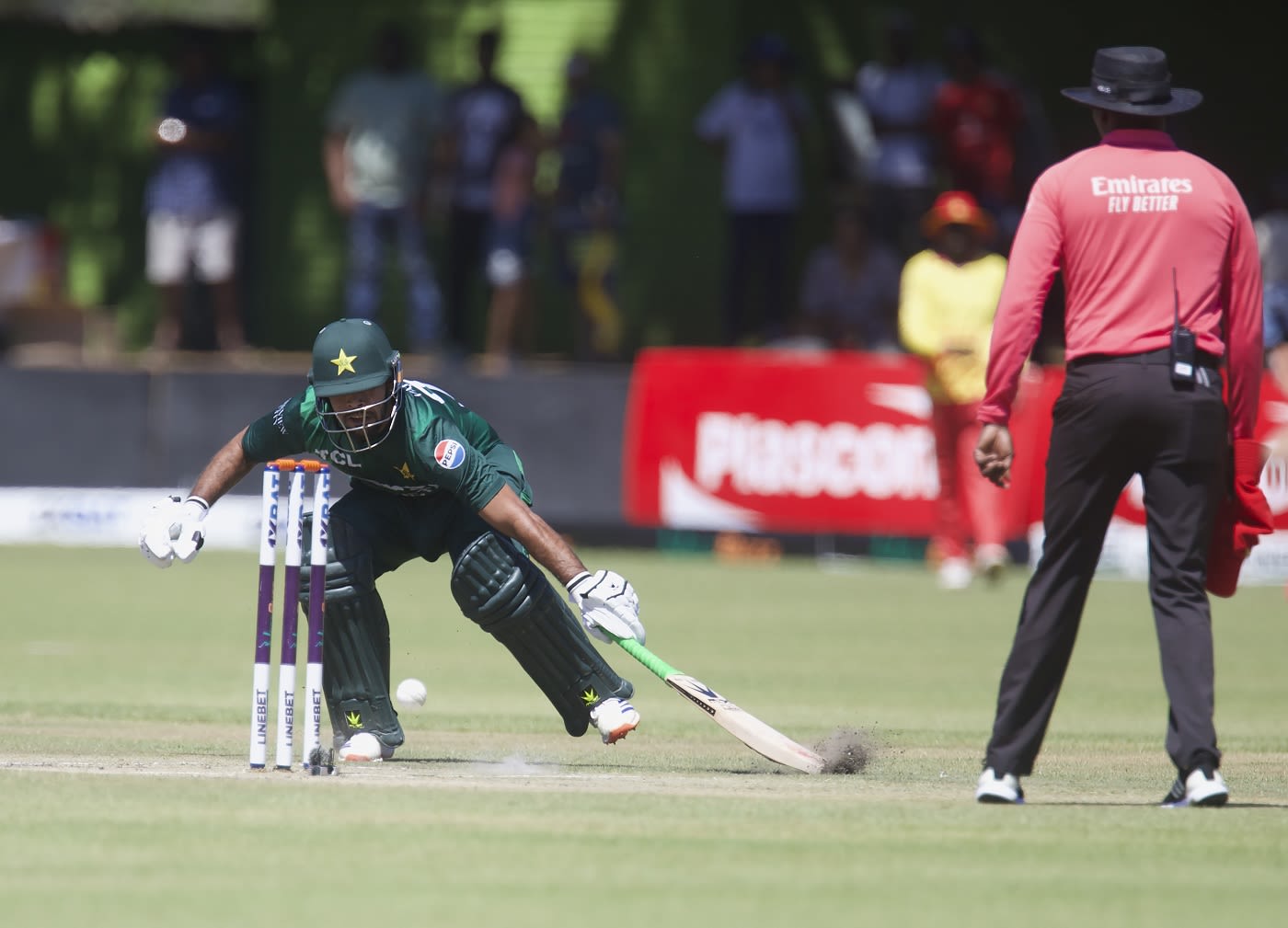Omair Yousuf pinches a single