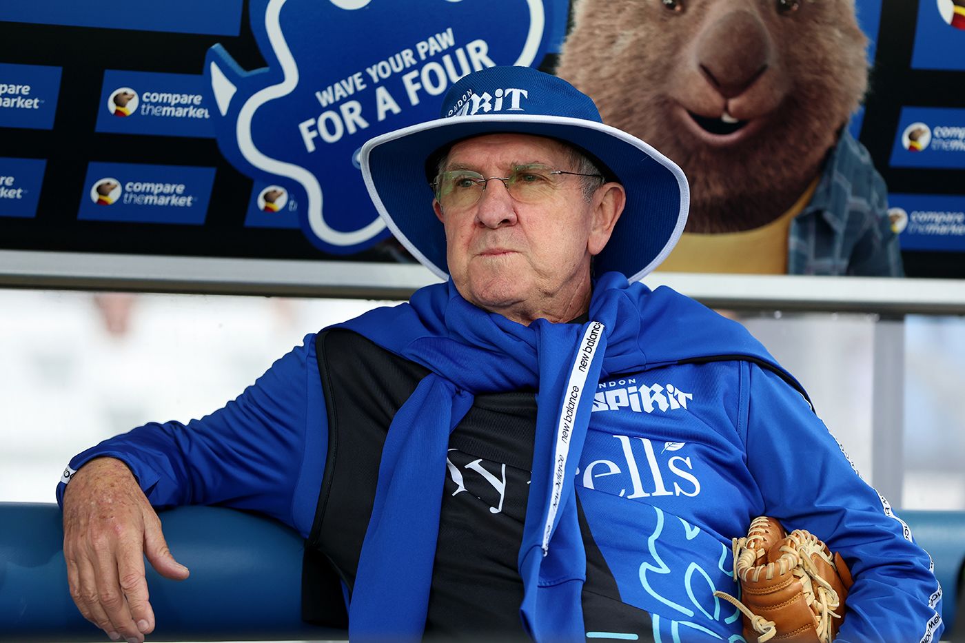 Trevor Bayliss looks on from the dugout
