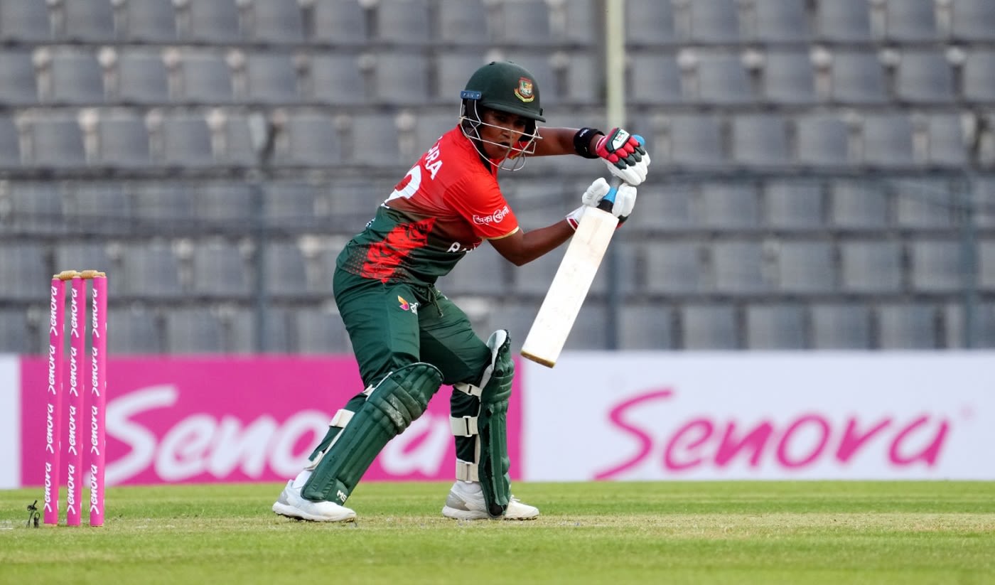 Dilara Akter batted steadily but missed her half-century