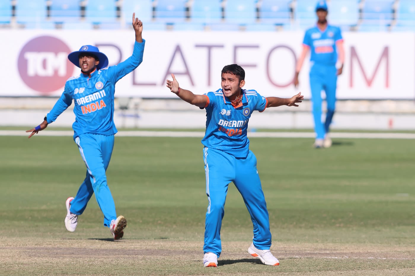 Chetan Sharma picked up two wickets for India Under-19s