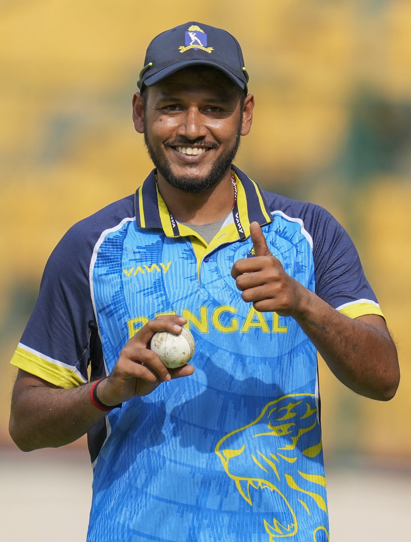 Sayan Ghosh is all smiles after his figures of 4 for 30