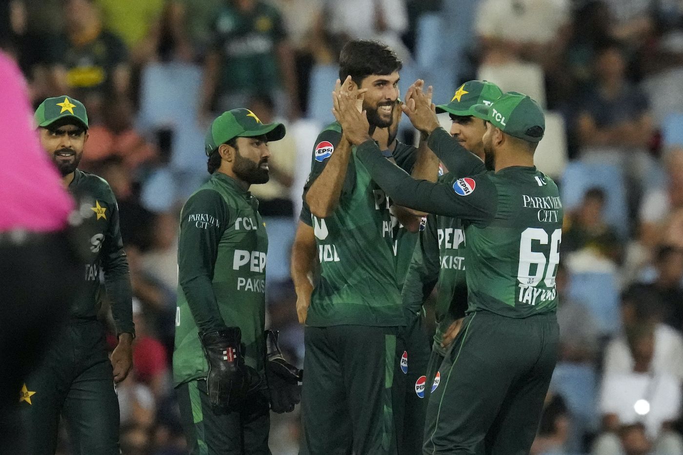 Jahandad Khan picked up both wickets that fell in the powerplay