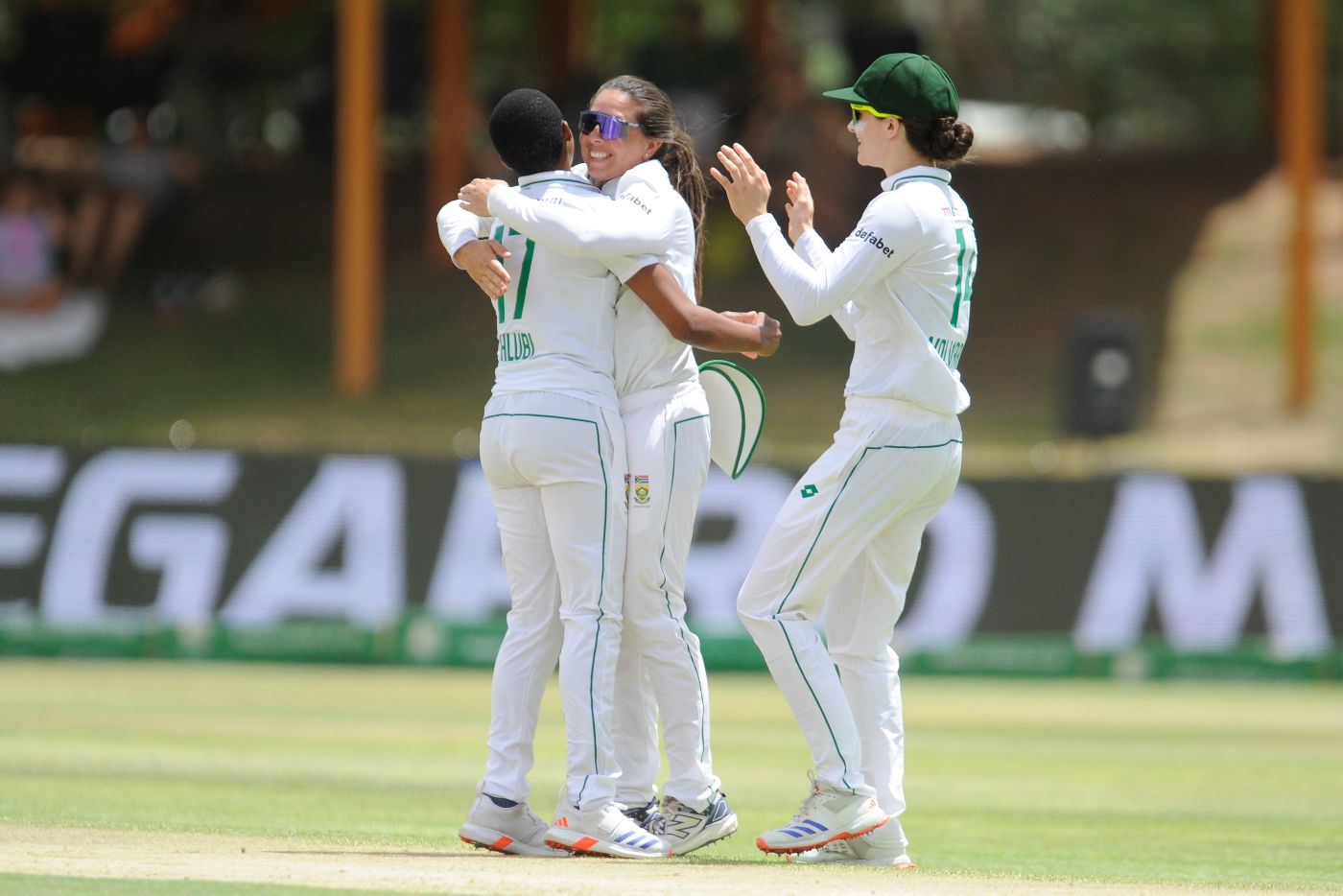 Ayanda Hlubi claimed her first Test wicket