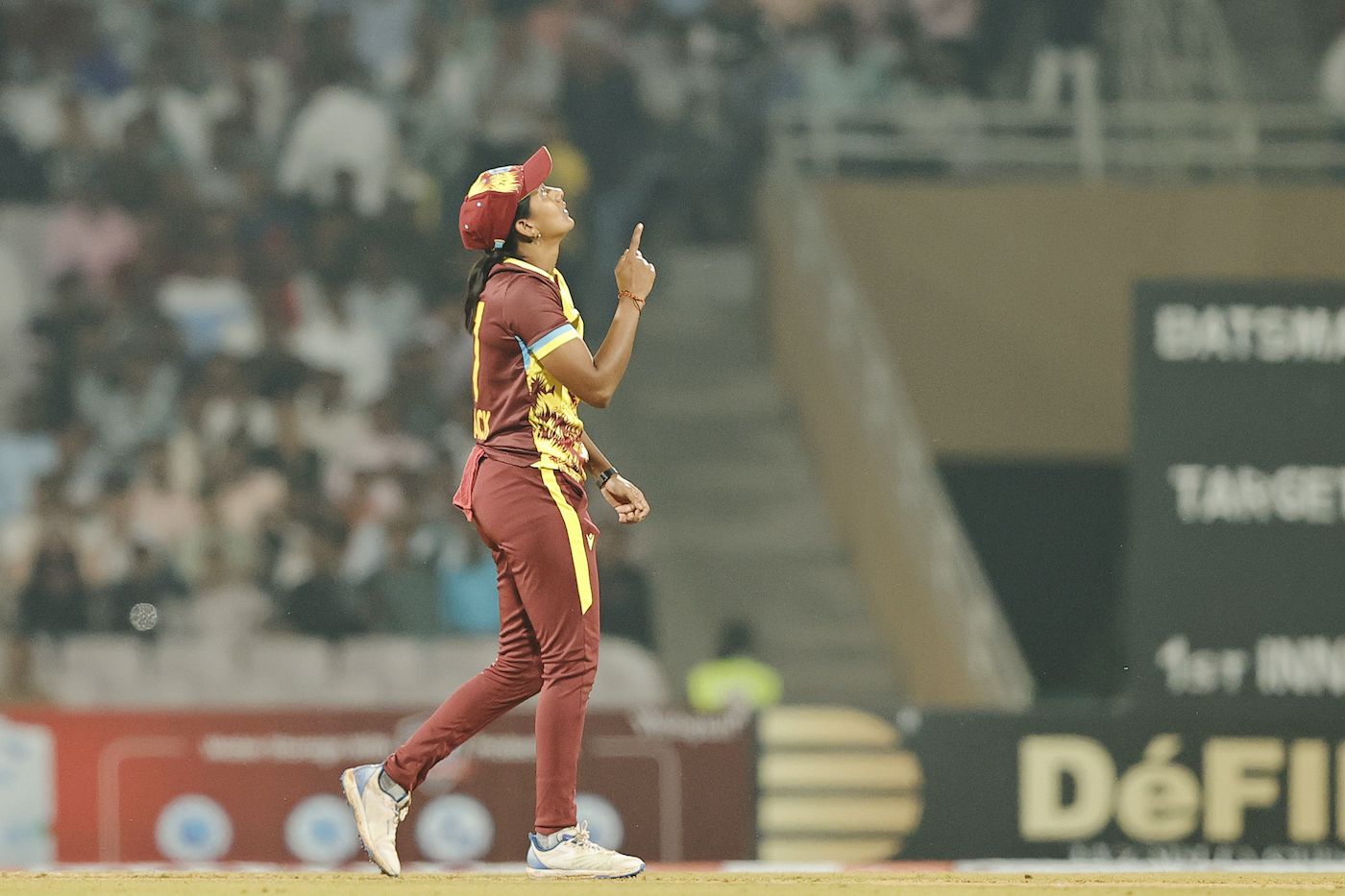 Karishma Ramharack picked up the first wicket of the match
