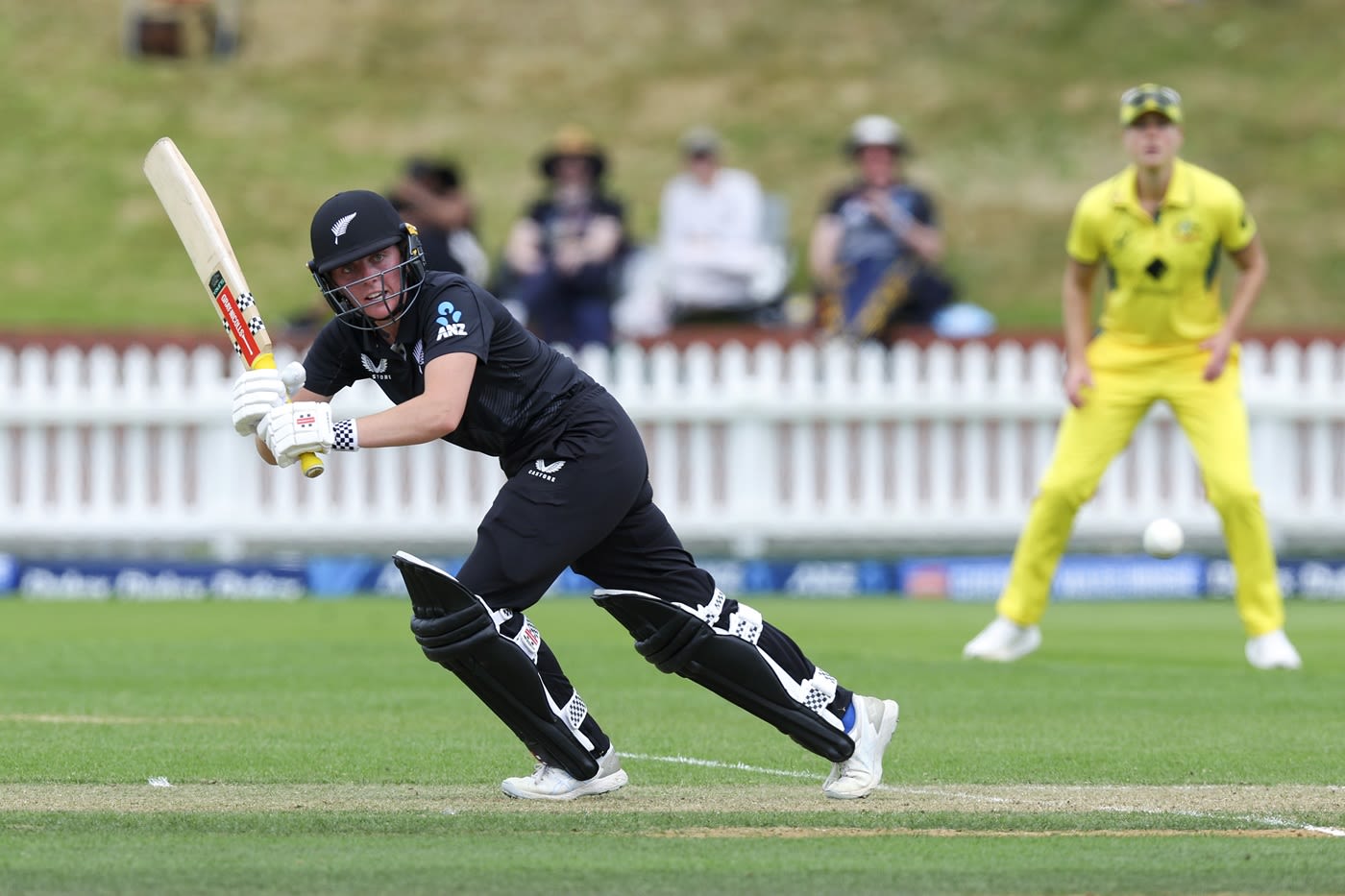 Bella James made her ODI debut for New Zealand