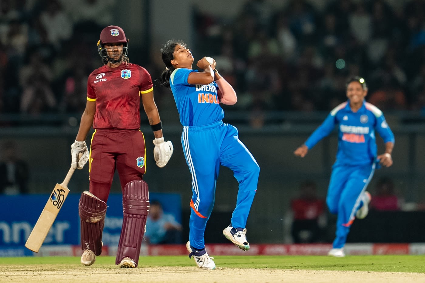 Titas Sadhu took a smart catch on the followthrough