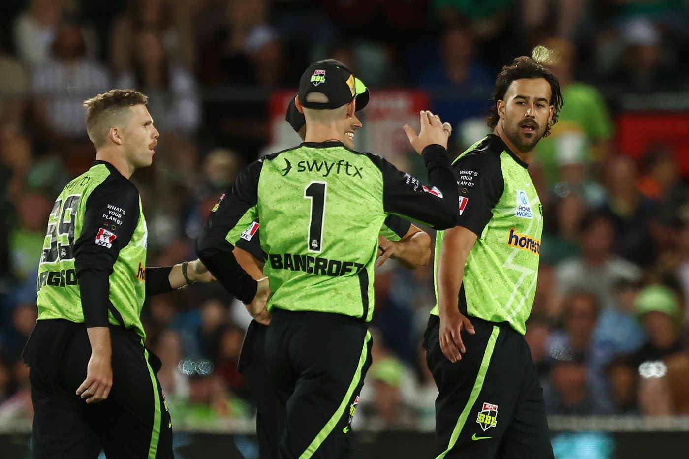 Wes Agar picked up three wickets in an over to dent Melbourne Stars