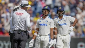 Jaiswal dismissed as third umpire sees 'conclusive evidence' to overturn not-out decision