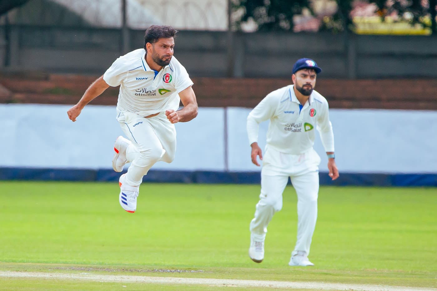 Fareed Ahmad bowled eight overs on the trot
