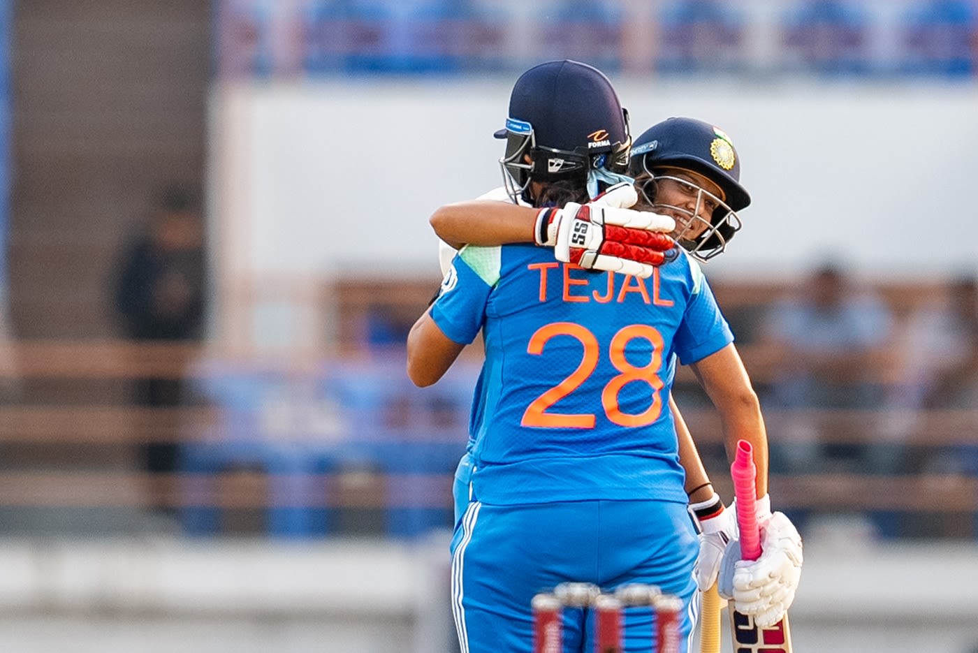 Tejal Hasabnis and Pratika Rawal shared a 116-run stand for the fourth wicket