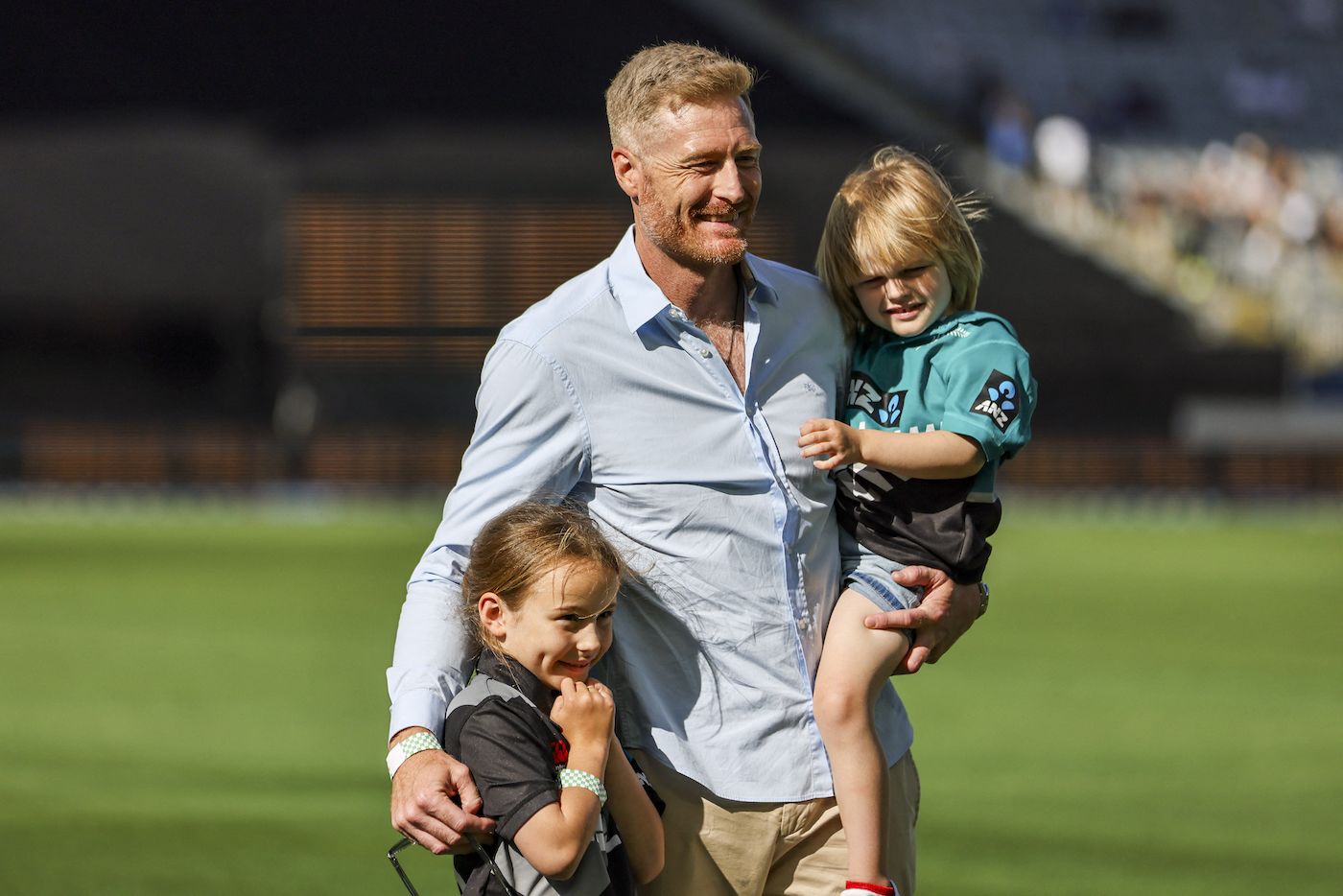 Martin Guptill, who recently announced his international retirement, was felicitated at Eden Park