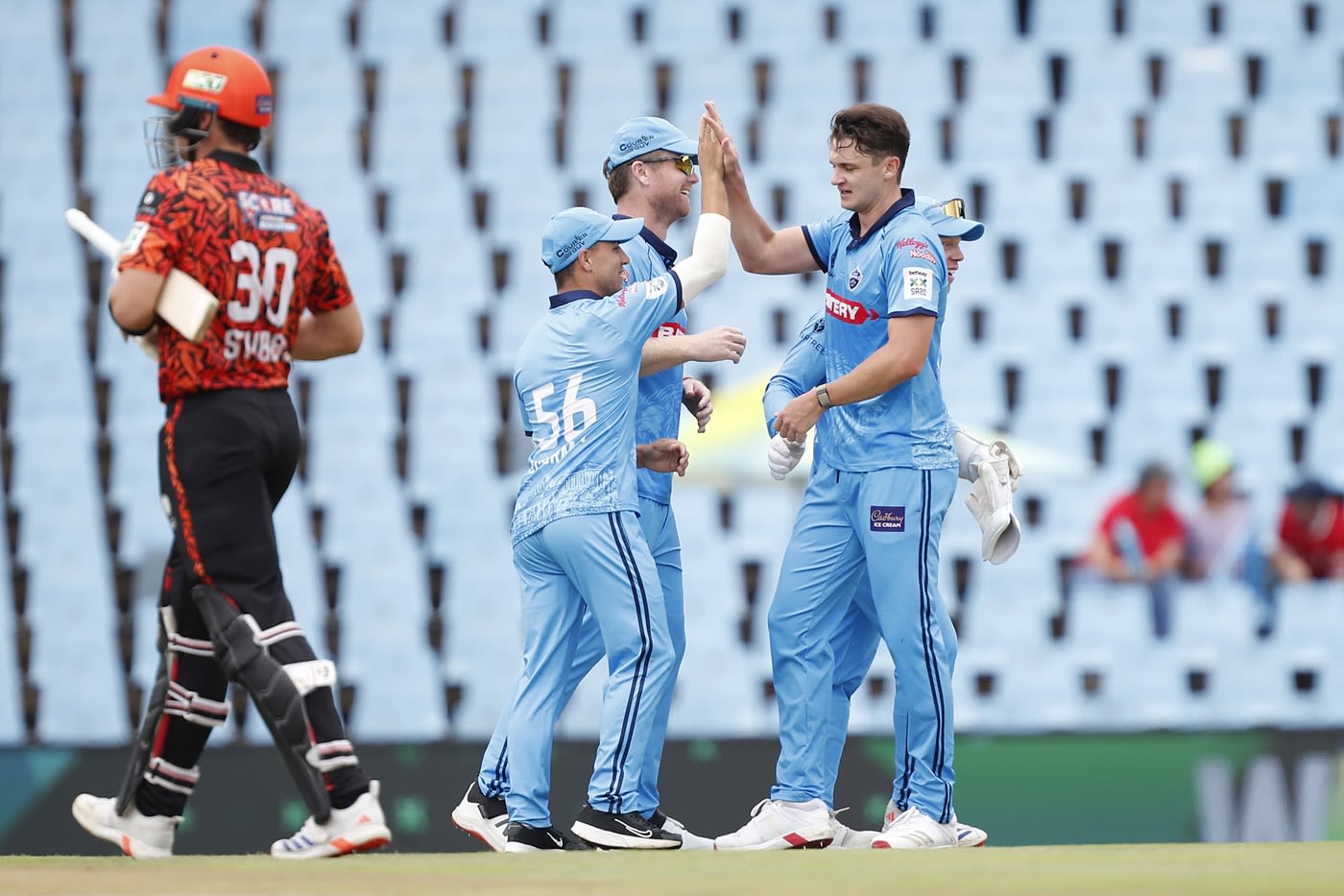 Eathan Bosch returned two wickets in a single four-over spell