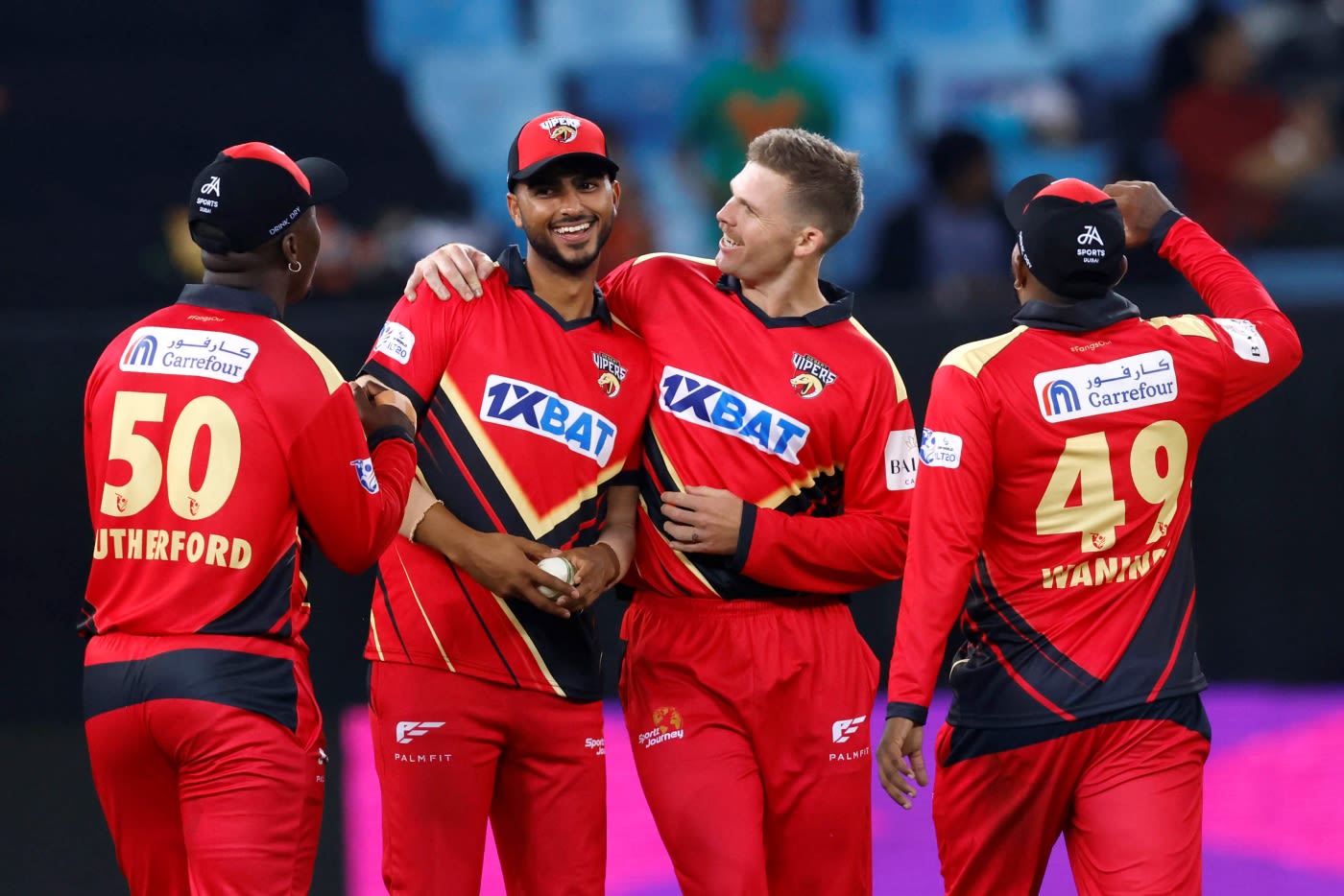 Ali Naseer took a brilliant catch to send back Shimron Hetmyer off Lockie Ferguson's bowling