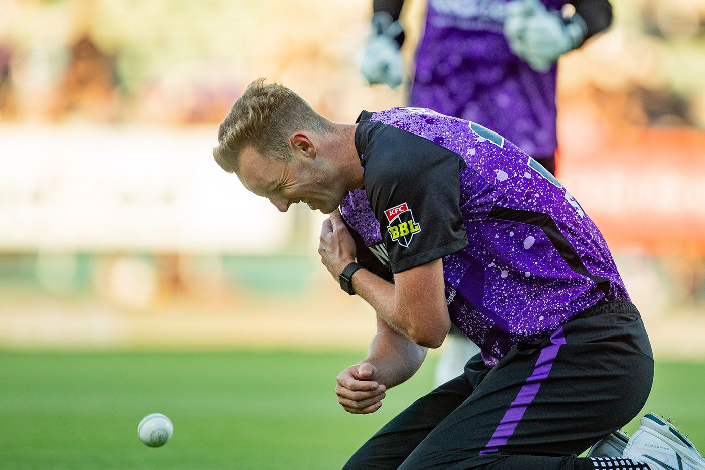 Billy Stanlake injured his shoulder taking a catch in the outfield