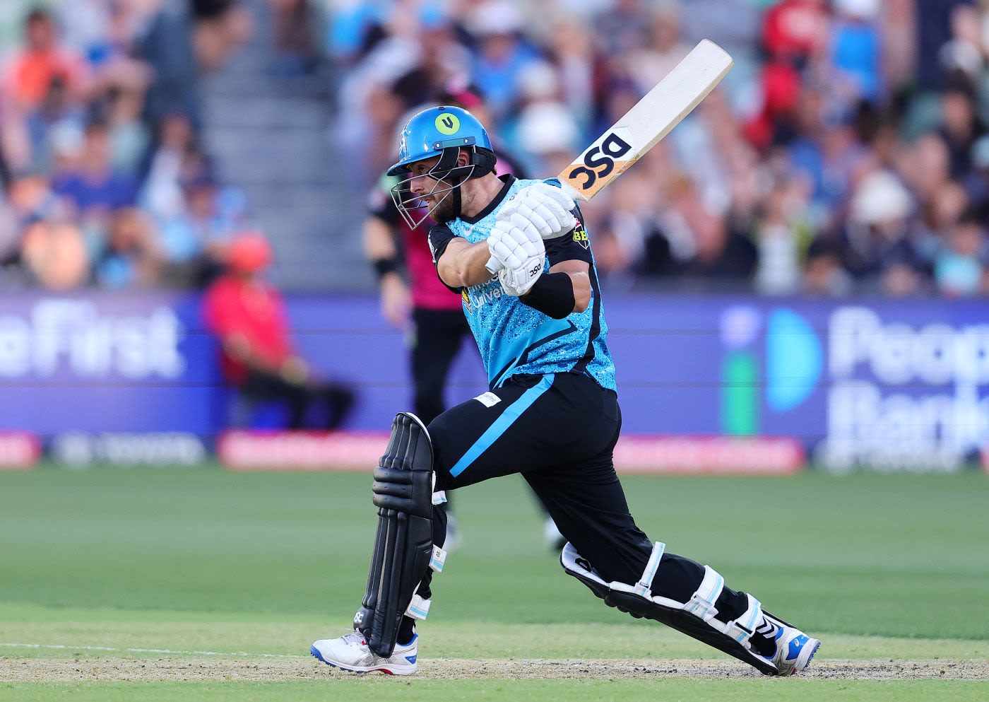 Alex Ross drives down the ground