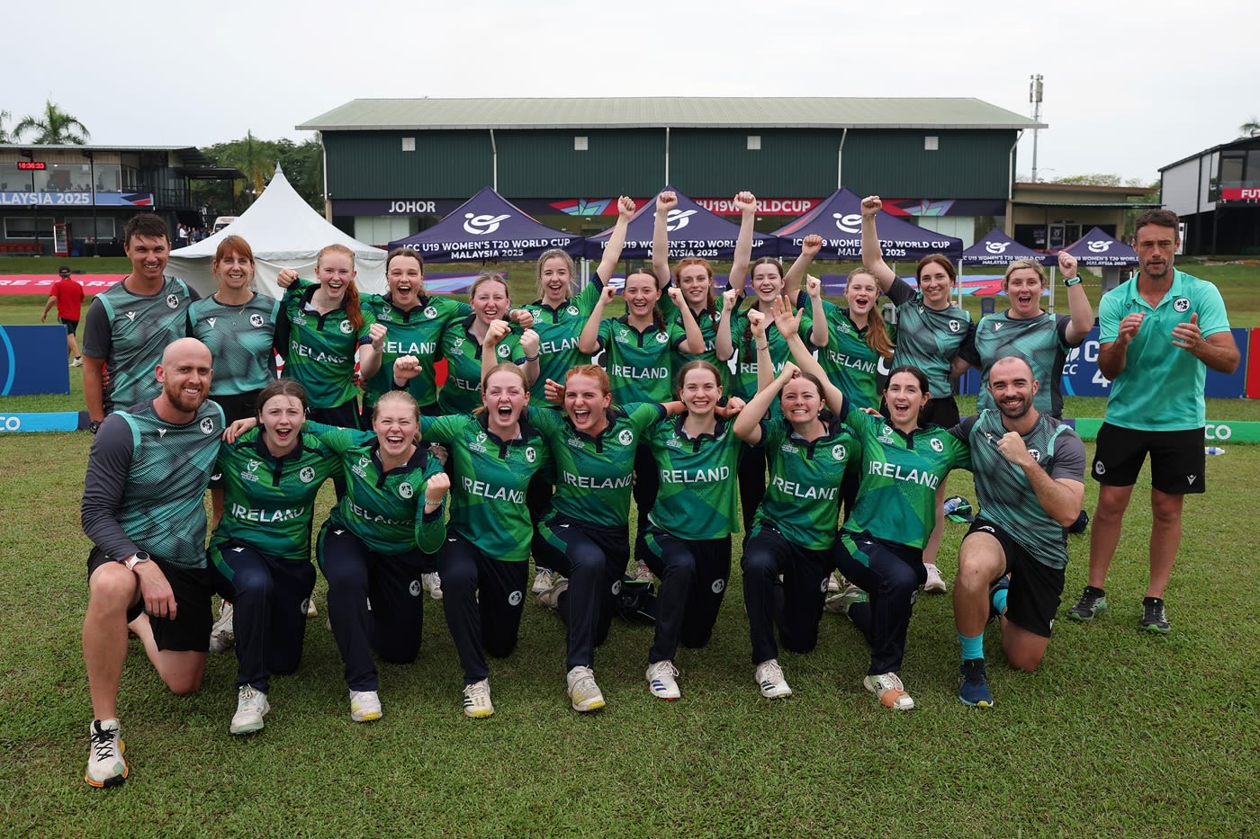 Ireland celebrate after knocking out Pakistan