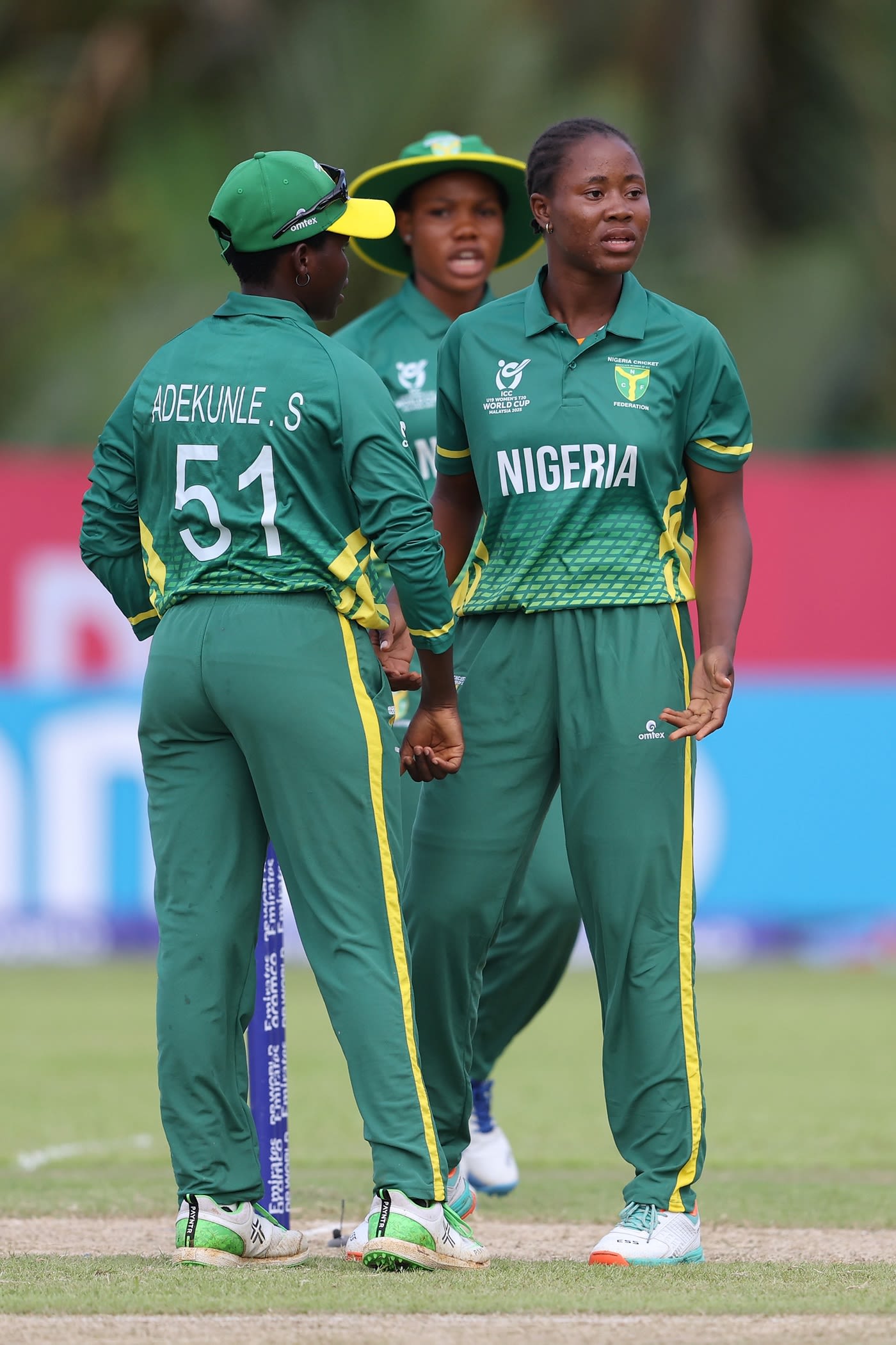 Nigeria captain Lucky Piety struck twice in two balls
