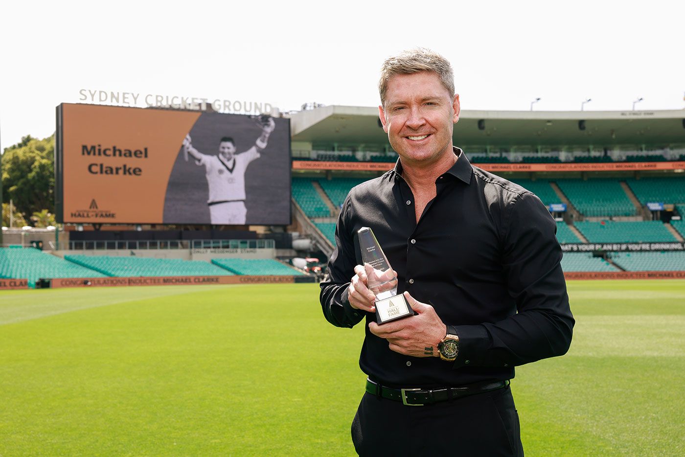 Michael Clarke was inducted to the Australian Cricket Hall of Fame